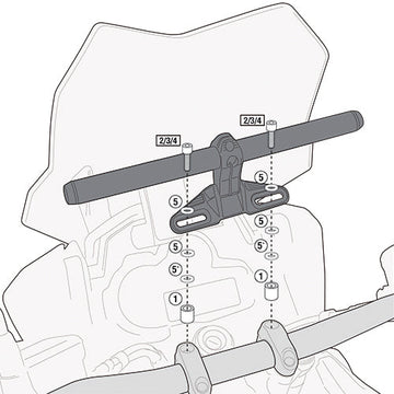 Honda CBF 1000 ST [2010–2014] – Montagekit für Smart Bar oder Smart Mount