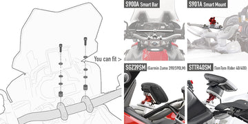 BMW R 1200 R [2011–2014] – Montagekit für Smart Bar oder Smart Mount