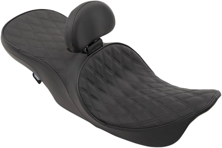 harley davidson flhri [DRAG SPECIALTIES] - Front positioned 2-up touring leather seat with low profile