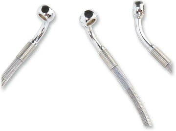 harley davidson flhri [DRAG SPECIALTIES] - Stainless steel brake line kit in extended version - 0
