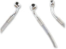 harley davidson flhtc [DRAG SPECIALTIES] - Kit de durites de frein rallongées en acier inoxydable-2