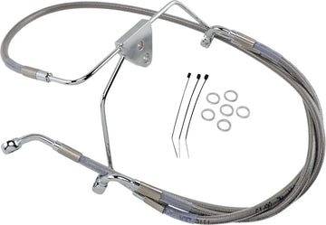 harley davidson flhtcui [DRAG SPECIALTIES] - Stainless steel extended brake line kit