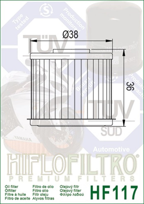 Honda NT 1100 SC76 [HIFLOFILTRO] - Ölfilter