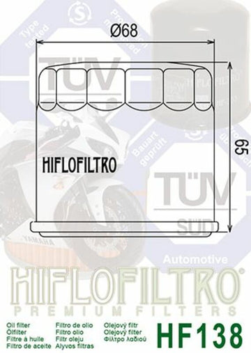 Aprilia Tuono 660 Tu660 [Hiflofiltro] - Filtre à huile - 0