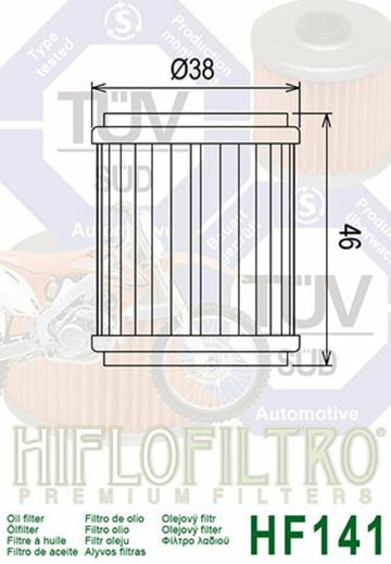 Yamaha WR 125 R [Hiflofiltro] - Filtre à huile - 0