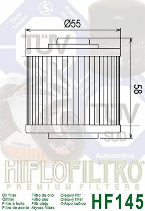 Yamaha XT 600 Z Ténéré [HiFlofiltro] - oil filter
