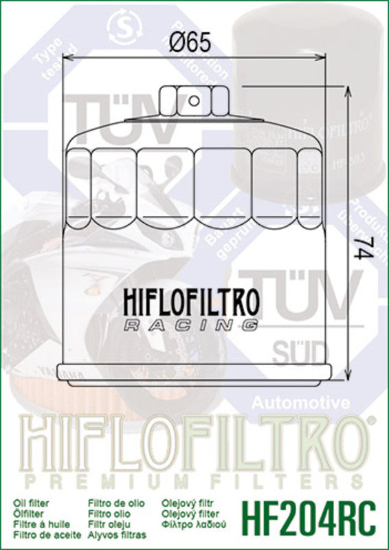 Yamaha YZF R1 [HiFlofiltro] - Racing oil filter