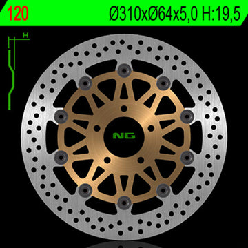 Suzuki GS 500 [NG BRAKE DISC] - disque de frein rond flottant
