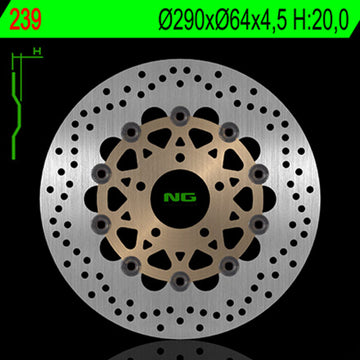 Suzuki Sv 650 [NG BRAKE DISC] - disque de frein rond flottant