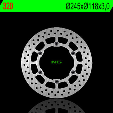 Yamaha Yz 426 [NG BRAKE DISC] - disque de frein rond rigide