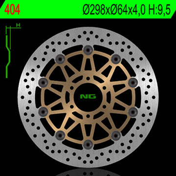 Aprilia Rst 1000 [NG BRAKE DISC] - Bremsscheibe schwimmend rund
