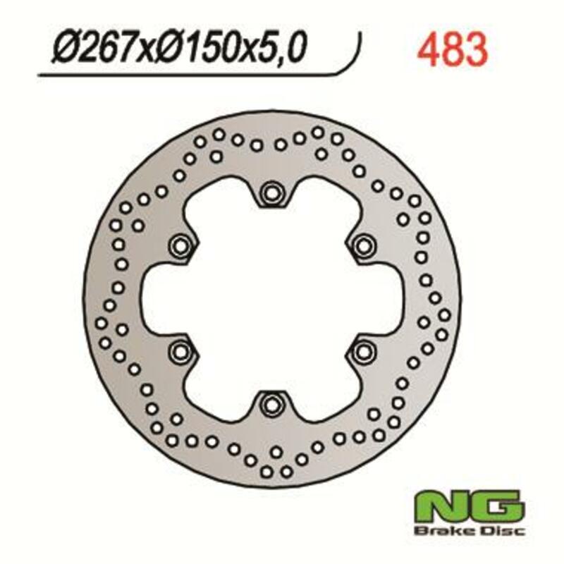 Yamaha Xv 1100 [NG BRAKE DISC] - Bremsscheibe rund starr