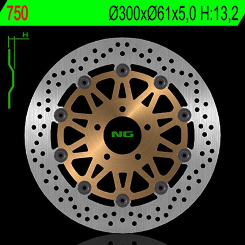 Kawasaki Zr [NG BRAKE DISC] - Bremsscheibe schwimmend rund