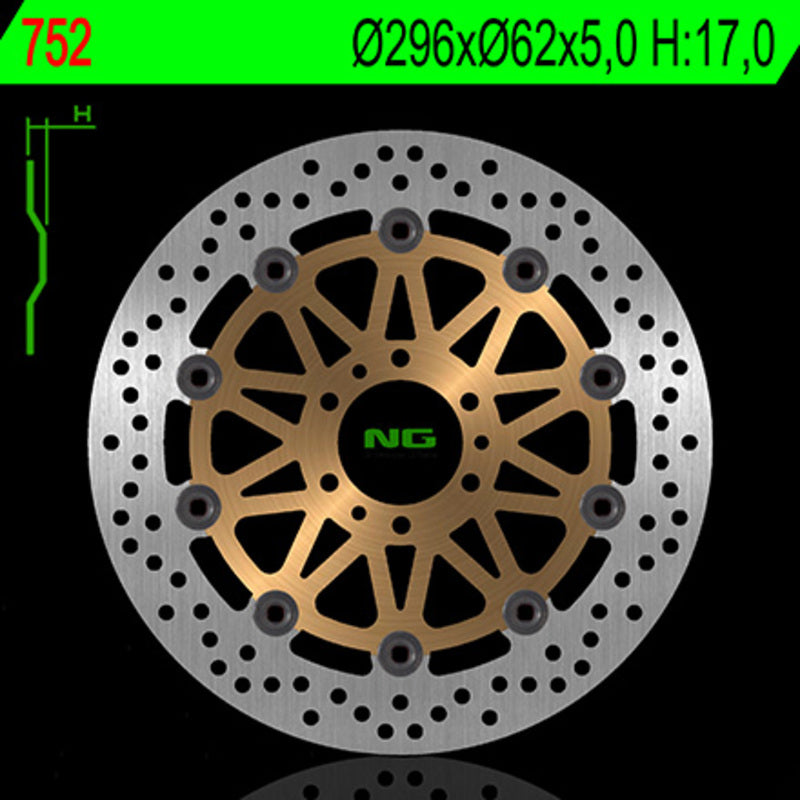 Honda Vfr 800 [NG BRAKE DISC] - disque de frein rond flottant