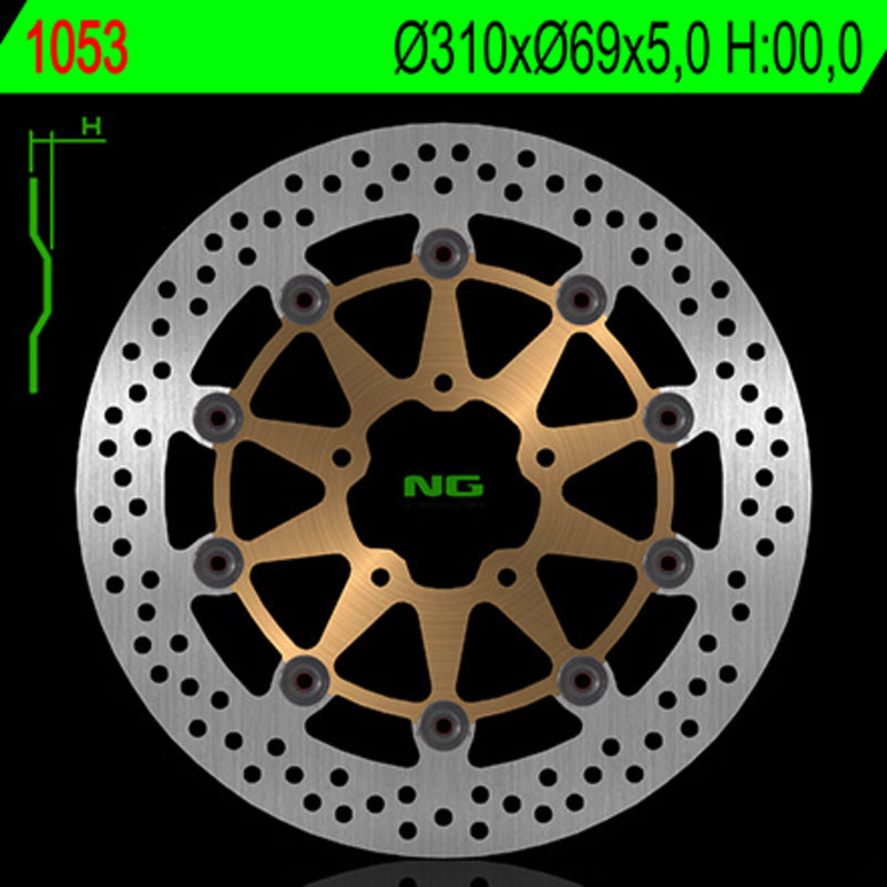 Suzuki Dl 1000 [NG BRAKE DISC] - disque de frein rond flottant