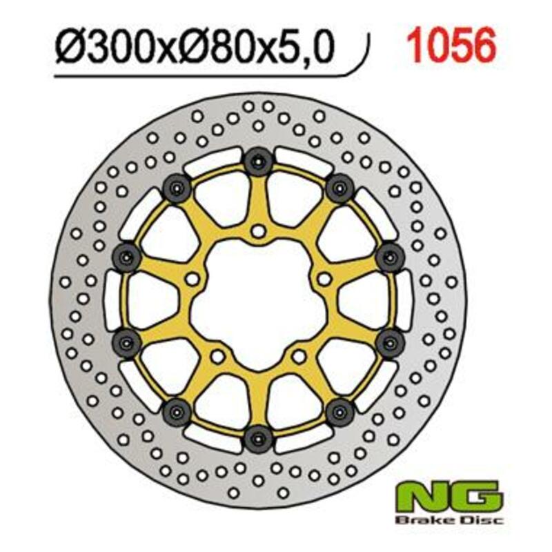 Kawasaki Kle 650 [NG BRAKE DISC] - Bremsscheibe schwimmend rund