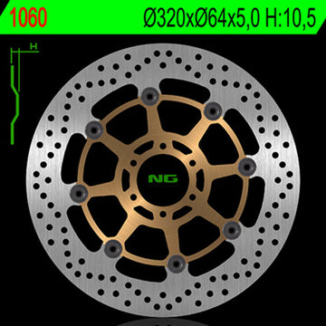 Benelli Leoncino 800 [NG BRAKE DISC] - disque de frein rond flottant
