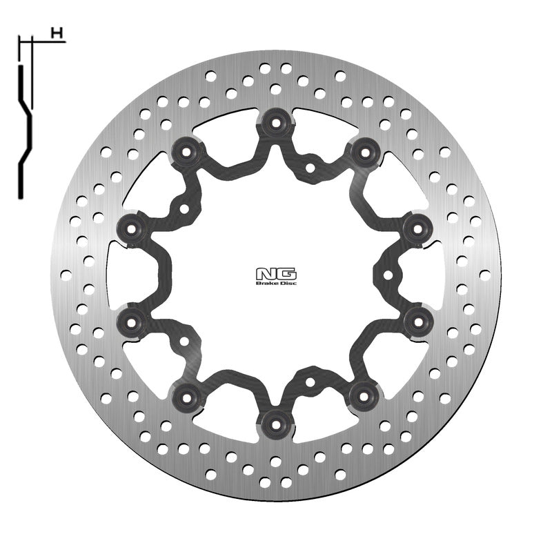 Yamaha T-Max 560 Tech Max [NG BRAKE DISC] - Bremsscheibe schwimmend rund
