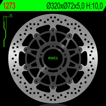 Ducati Hyperstrada 821 [NG BRAKE DISC] - disque de frein rond flottant