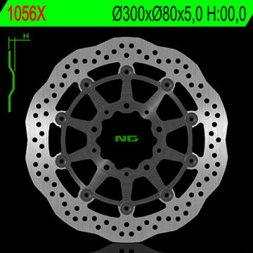 Kawasaki Er 6 F [NG BRAKE DISC] - Disque de frein flottant Wave