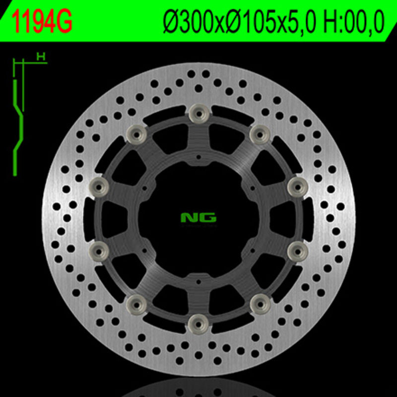Aprilia Pegaso 125 [NG BRAKE DISC] - Bremsscheibe schwimmend rund