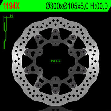 Aprilia Pegaso 650 [NG BRAKE DISC] - Disque de frein flottant Wave