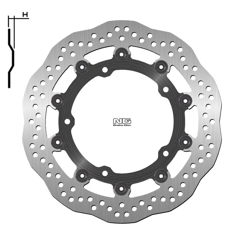 Kawasaki Z7 Hybrid ZR700 [Ng Brake Disc] - Ng Brake's brake disc wave floating