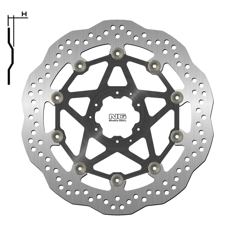 Honda Crf 1000 Africa Twin [NG BRAKE DISC] - Bremsscheibe Wave schwimmend