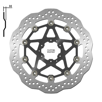 Honda Crf 1100 L Africa Tw [NG BRAKE DISC] - Disque de frein flottant Wave