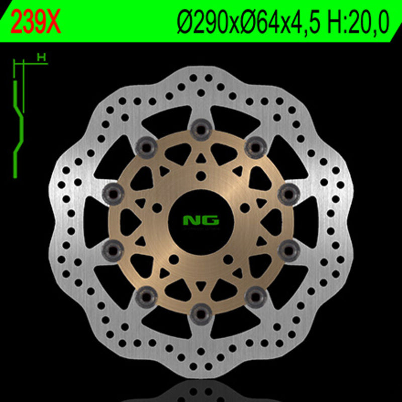 Suzuki Sv 650 [NG BRAKE DISC] - Disque de frein flottant Wave