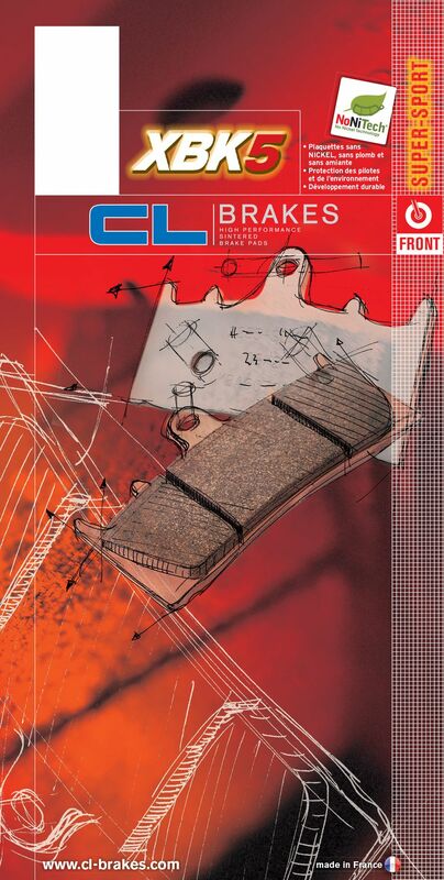 Benelli Bn 600 [CL BRAKES] - Street sintered metal brake pads - 1033XBK5