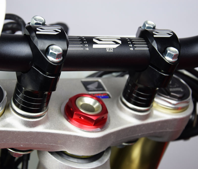 Yamaha Yz 450 [SCAR] - Lenker-Klemmböcke Ø 28,6 mm +30 bis 45 mm OE-Gabelbrücke