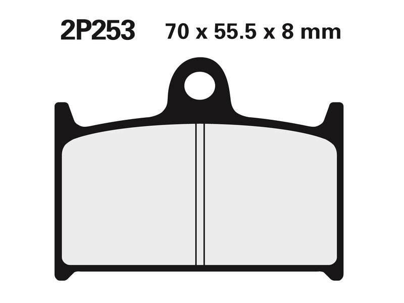Triumph Sprint Rs [NISSIN] - Plaquettes de frein en métal fritté pour rue/tout-terrain - 2P-253ST