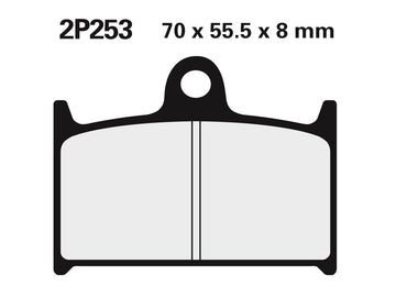 Triumph Sprint Rs [NISSIN] - Street/Off-Road Sintered Metal Brake Pads - 2P-253ST
