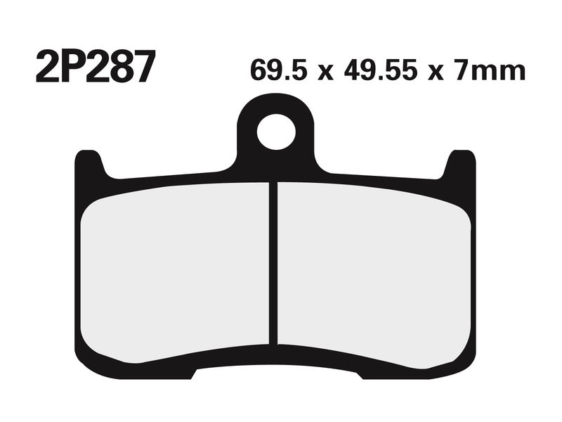 Suzuki GSX -S750 GSXS750 [Nissin] - plaquettes de frein en métal de fritte