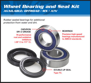 Suzuki Hayabusa [ALL BALLS] - Rear wheel bearing kit for RVF750R, GSXR 1300 HAYABUSA, TL 1000 S, R