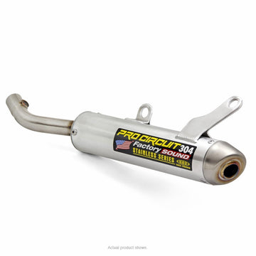 Yamaha YZ 250 (CG 23) [2006-2023] - 304 2-Takter-Schalldämpfer, gebürstetes Aluminium