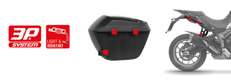 Honda Nr 750 [SHAD] - SH23 Seitenkoffer schwarz 5kg 23L