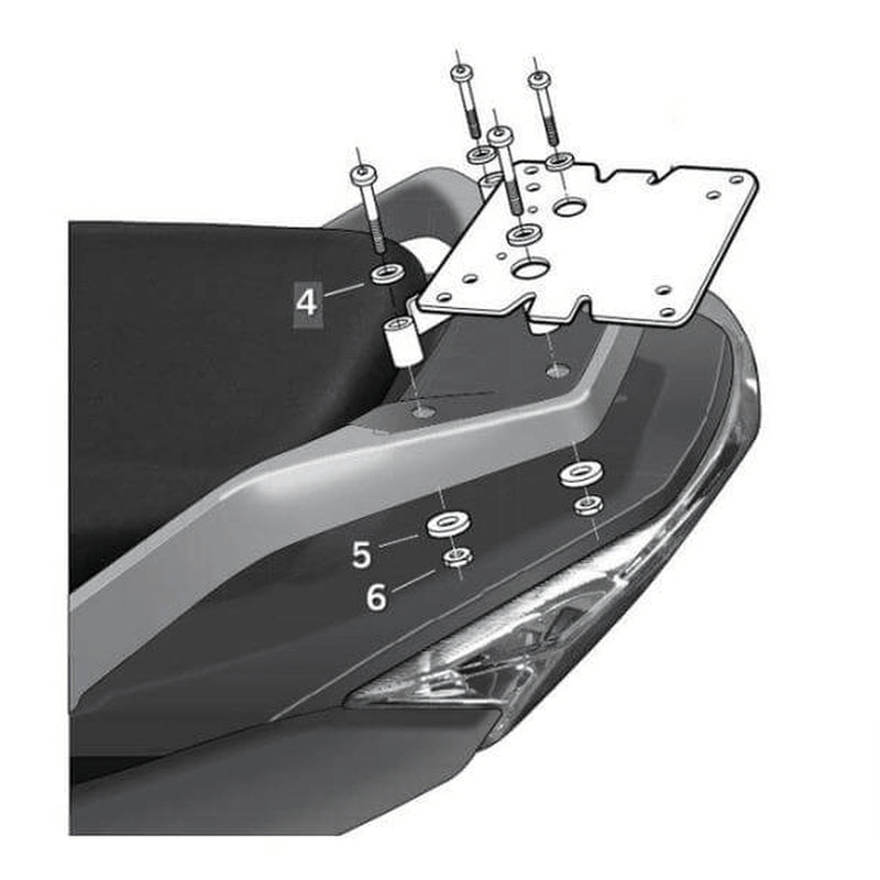 Daelim S3 125 [2010-2018] [SHAD] - Top Master mounting kit