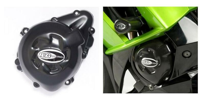 Kawasaki Z 1000 ABS ZR1000E [2010-2013] - Protecteur de couvercle de carter gauche noir Kawasaki Z1000/SX