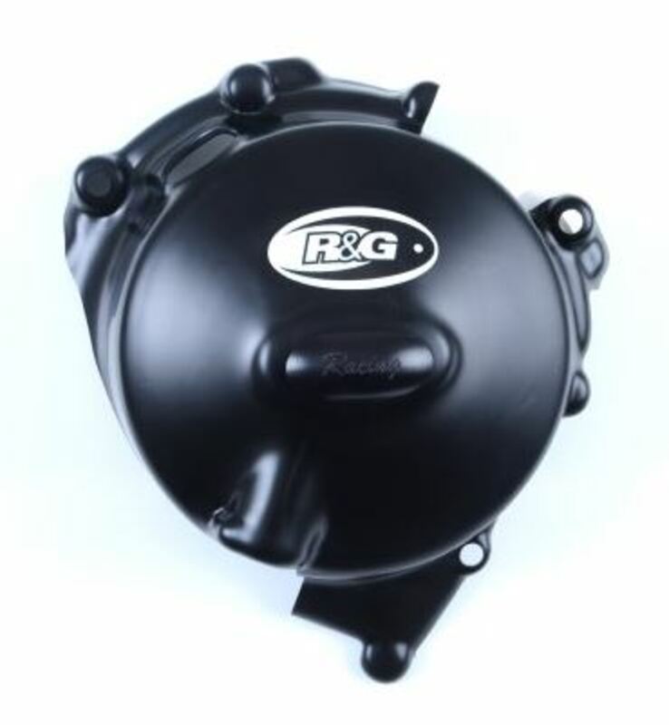 Triumph DAYTONA 675 R [2011] - Right black crankcase cover protector from the Triumph Daytona 675 race series