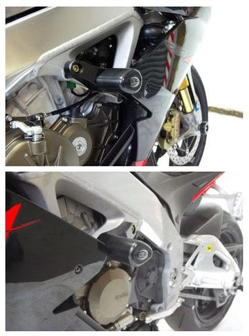 Aprilia TUONO 1100 V4 [2021-2025] - Aero-Crash-Protektoren Schwarz Aprilia RSV4 R/RR/RF/Factory