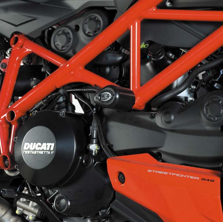 DUCATI 848 STREETFIGHTER [2012-2015] - Aero-Crash-Protektoren Schwarz Ducati Streetfighter 848