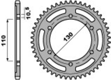 Suzuki Gsx-S 750 [PBR] - Sprocket aluminum standard - 525