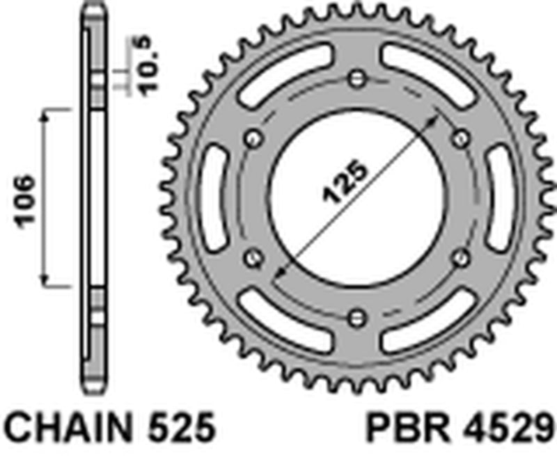 Triumph Thruxton 1200 [PBR] - Sprocket Aluminum Standard - 525