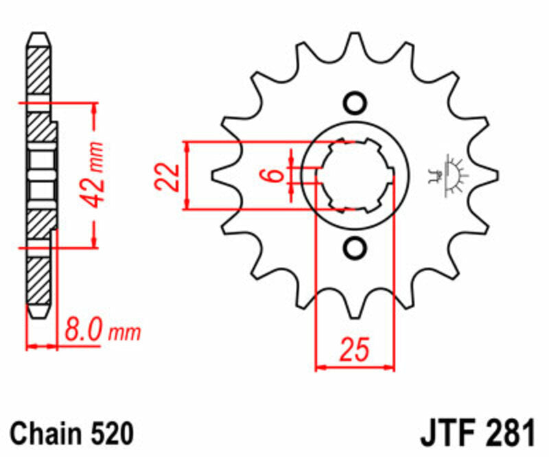 Honda XL 500 S [JT SPROCKETS] - Standard Stahlritzel