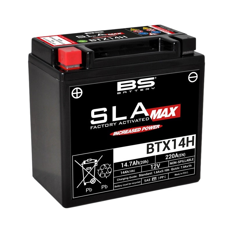 Indian Ftr 1200 [BS BATTERY] - Batterie SLA Max sans entretien activée en usine - BTX14H