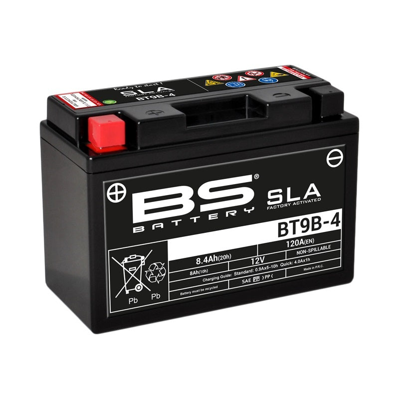 Yamaha Xt 660 Z Tenere [BS BATTERY] - SLA Wartungsfreie Batterie Werkseitig aktiviert - BT9B-4