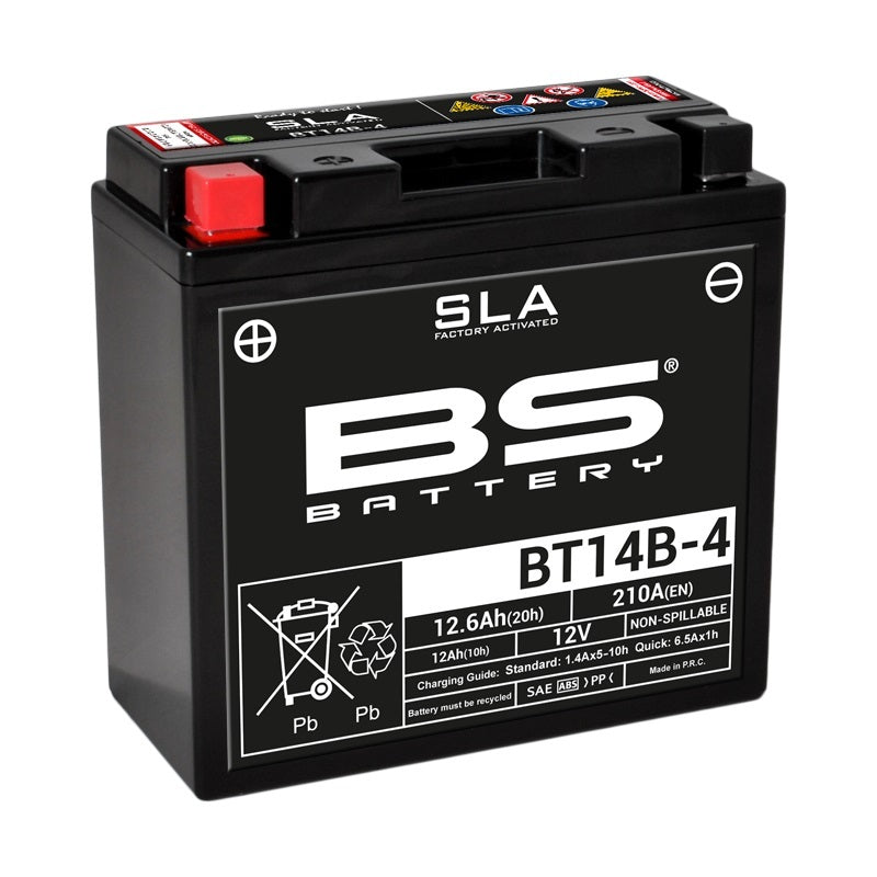 Yamaha Fjr [BS BATTERY] - Batterie sans entretien SLA activée en usine - BT14B-4