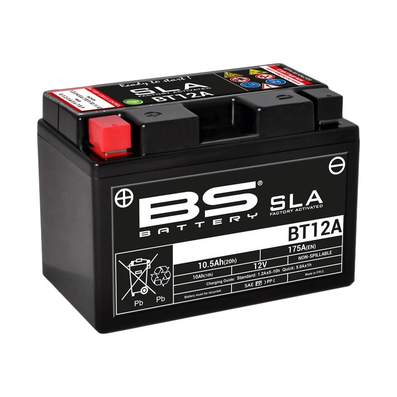 Suzuki Gsx 1300 Hayabusa [BATTERIE BS] - Batterie sans entretien SLA activée en usine - BT12A